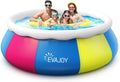 10ft × 30in Easy Set Inflatable Swimming Pool with Pool Cover U908171