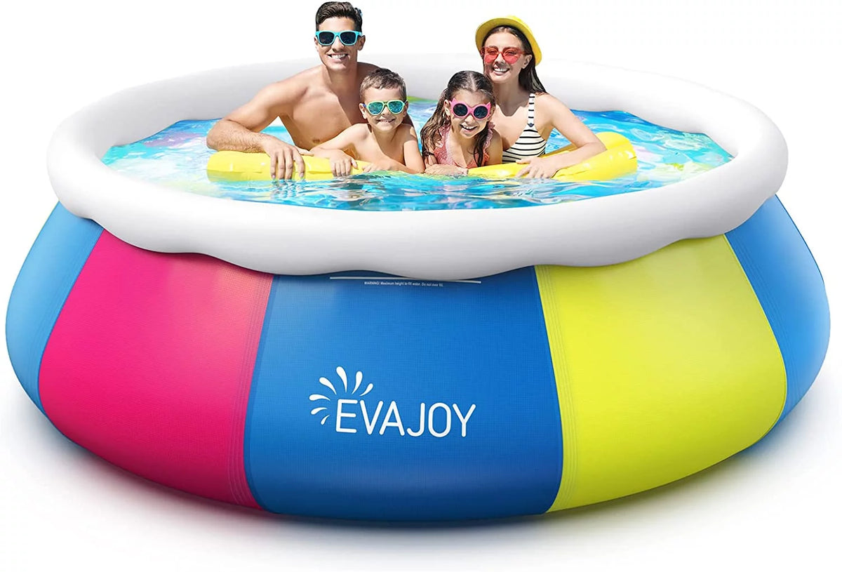 10ft × 30in Easy Set Inflatable Swimming Pool with Pool Cover U908171