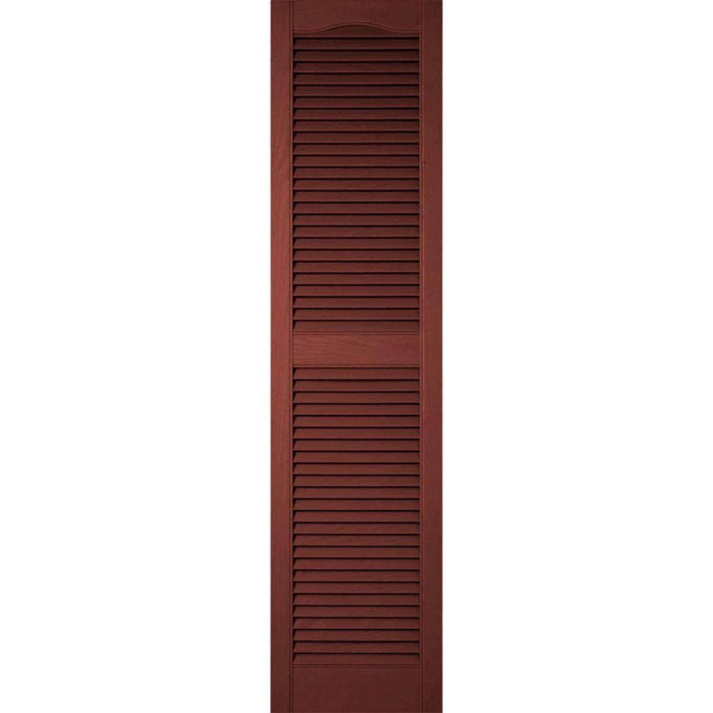 14 1/2 inch x 42 inch Vinyl Open Louver Shutters Per Pair Y925