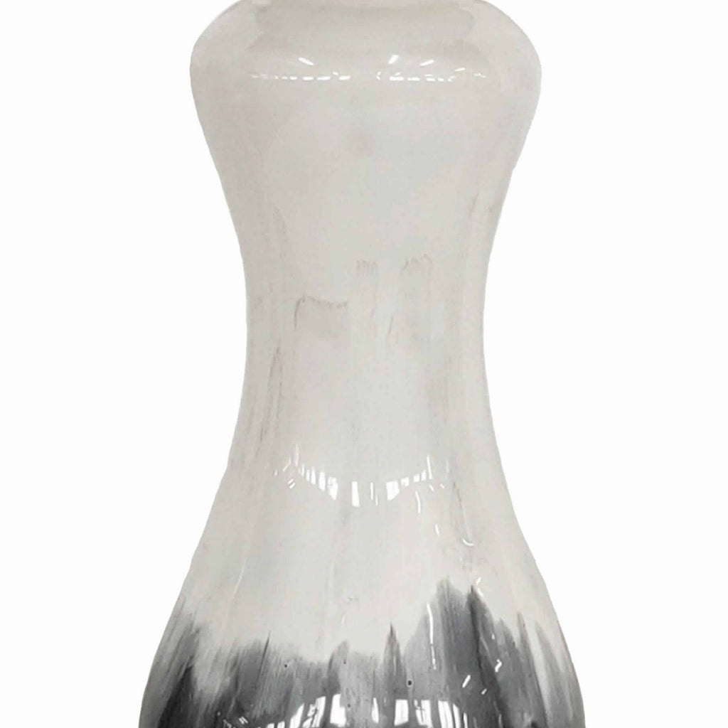 White Glass Candle Holder Set of 2 O625199