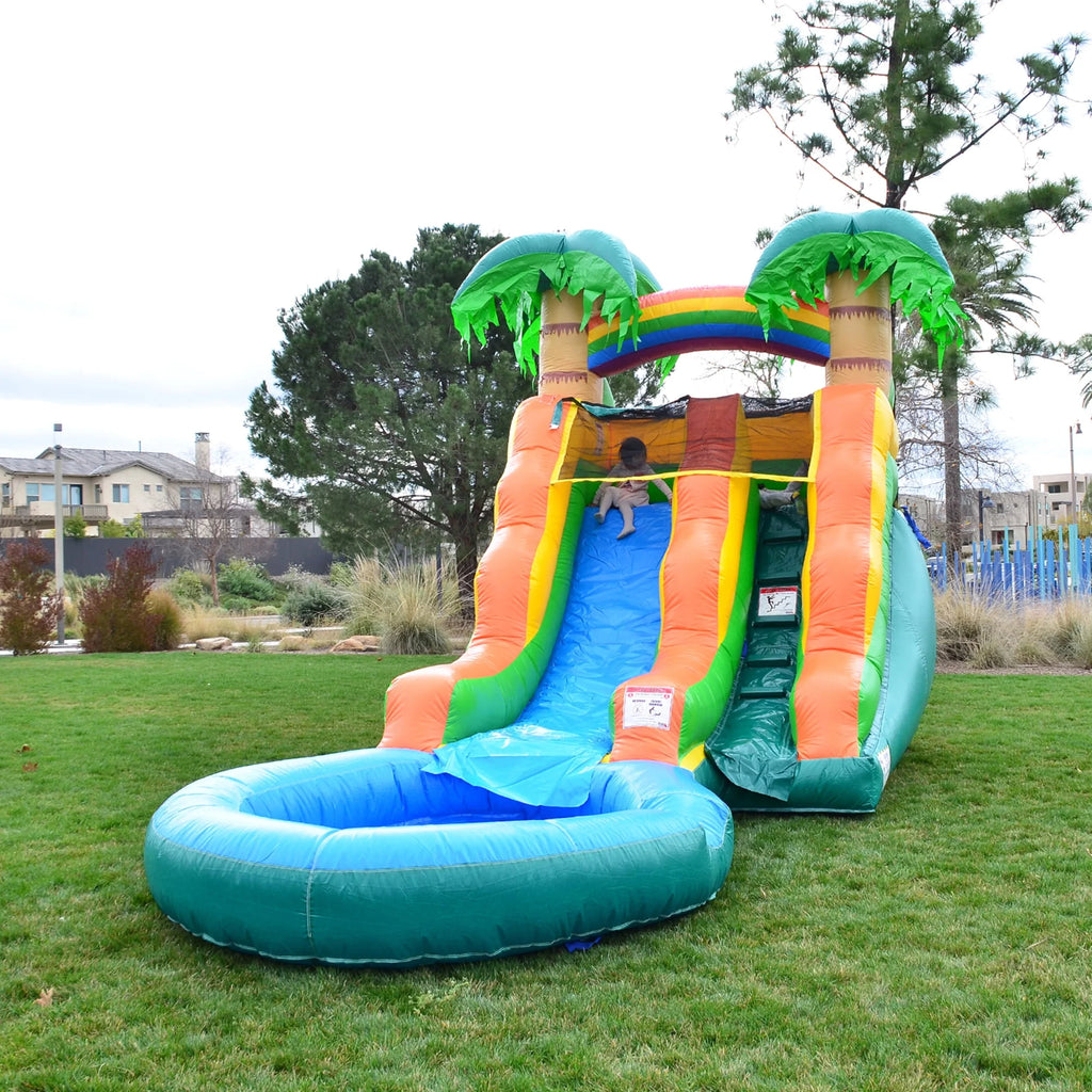 Inflatable Water Slide with Pool and Blower Y39280