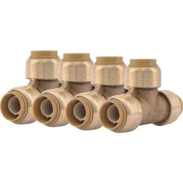 6 Pk Brass Tee I87645