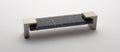 Slate Gray/Satin Nickel Rectangular Drawer Pulls I17648