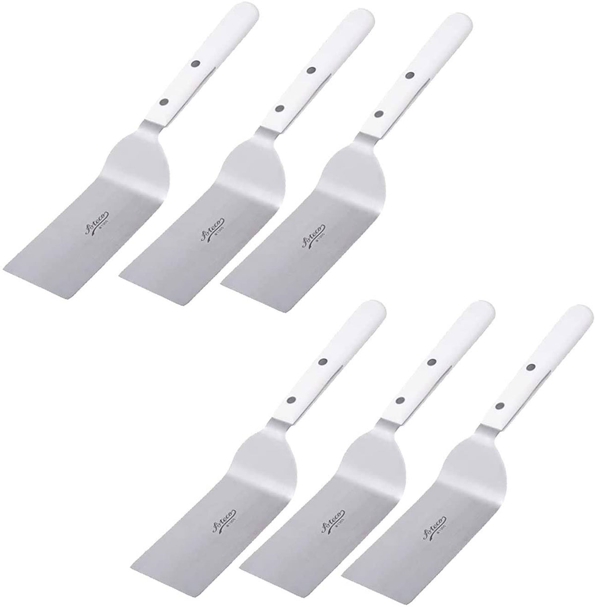 White Offset Spatula 6.5'' Bakeware (6 Pc) O731
