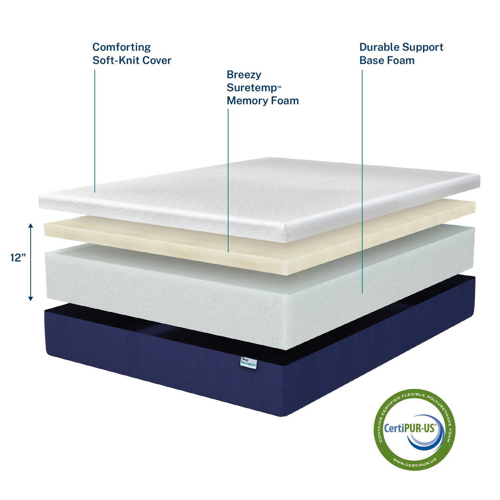Memory Foam Mattress Queen Medium Firm A890367
