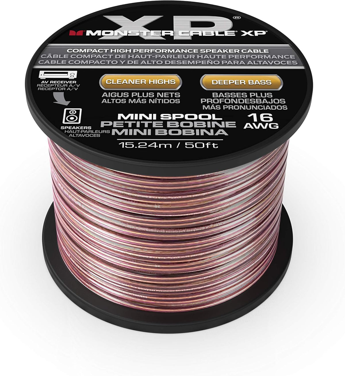 Copper Clad Aluminum 12 Gauge Speaker Wire 100FT E790236