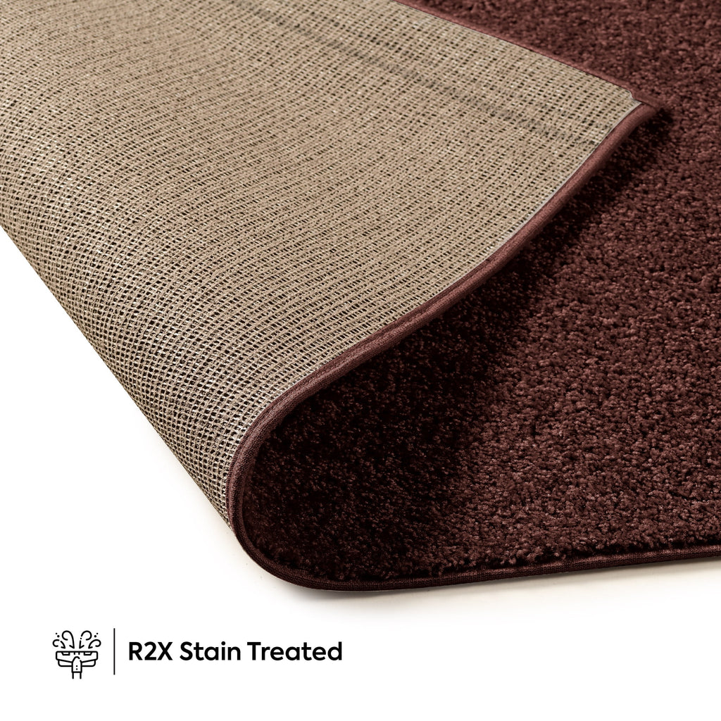 Chocolate Color 2' x 4' Rectangle Rug Set of 20 U65866