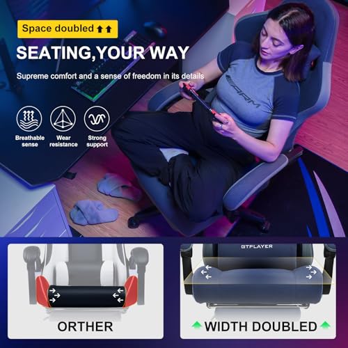 Gaming Chair with Footrest D953