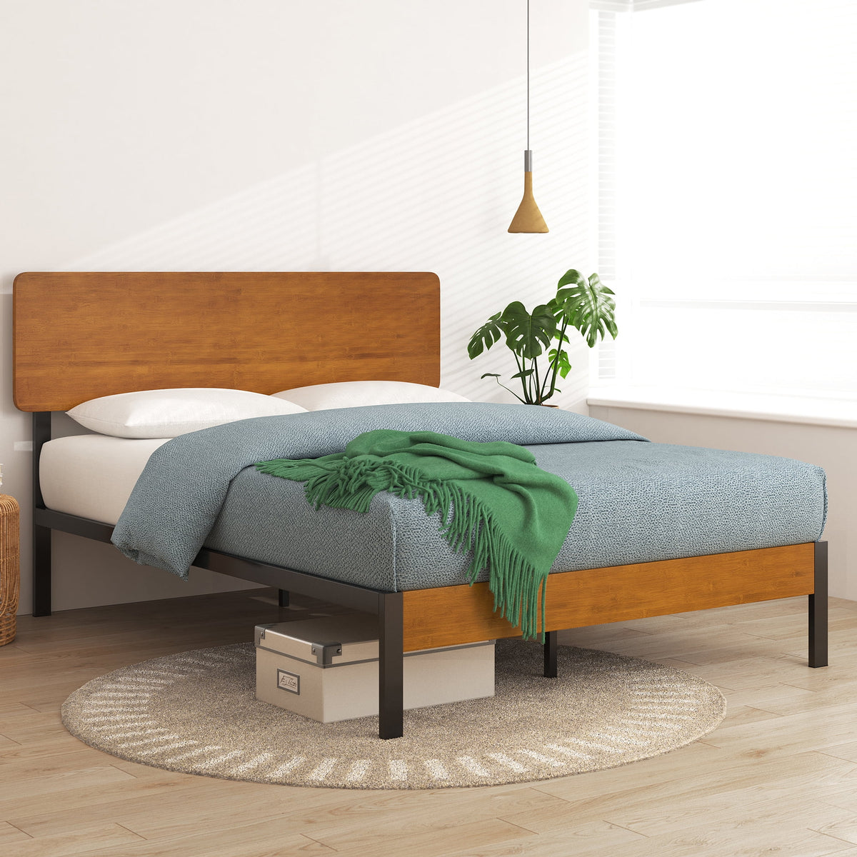 Twin Metal Platform Bed Frame L3908