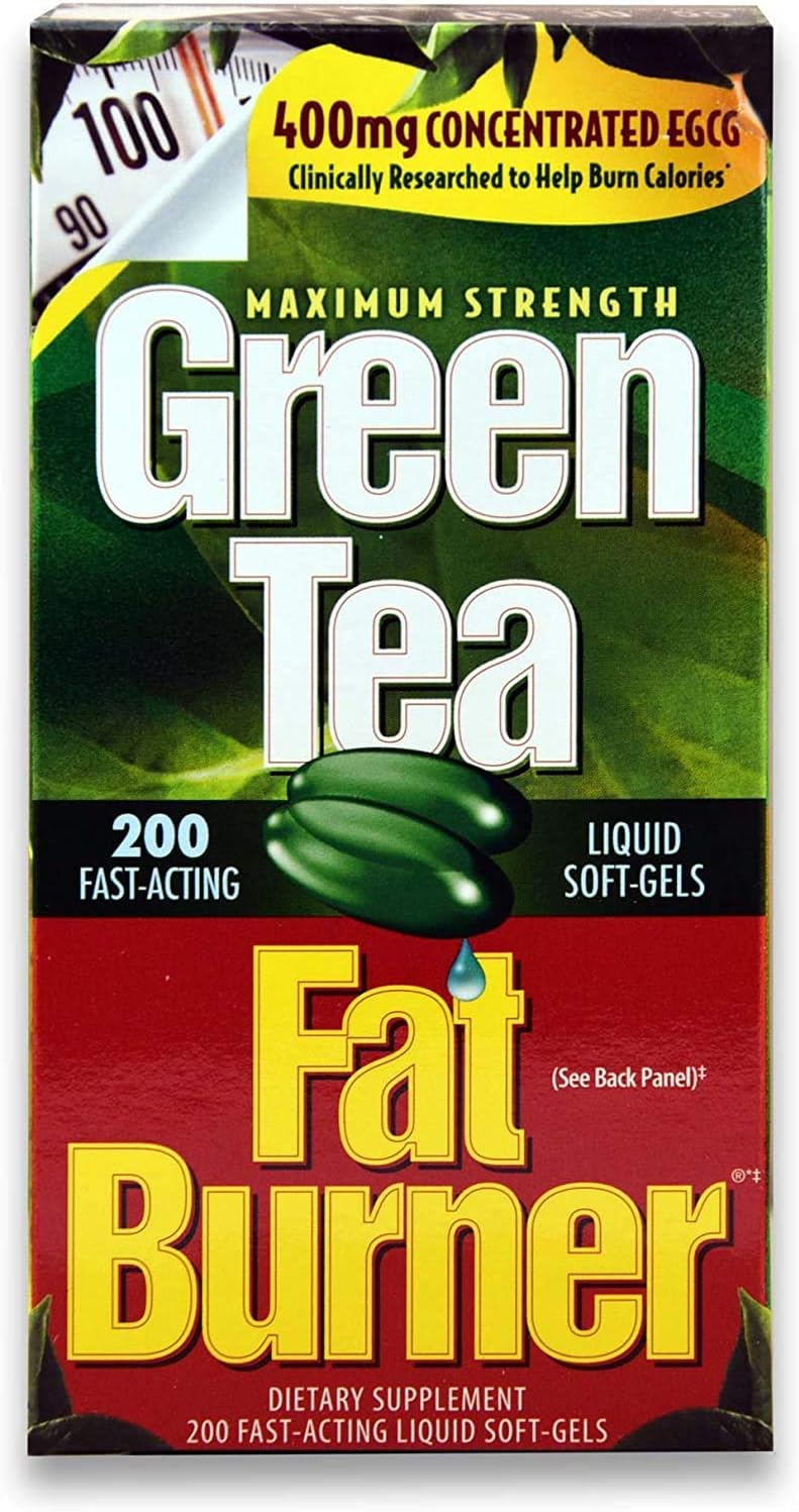 200 Liquid Soft-Gels Green Tea Fat Burner B783268