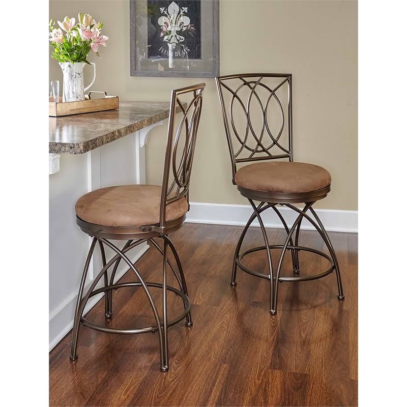 Bronze Metal Counter Stool V2486