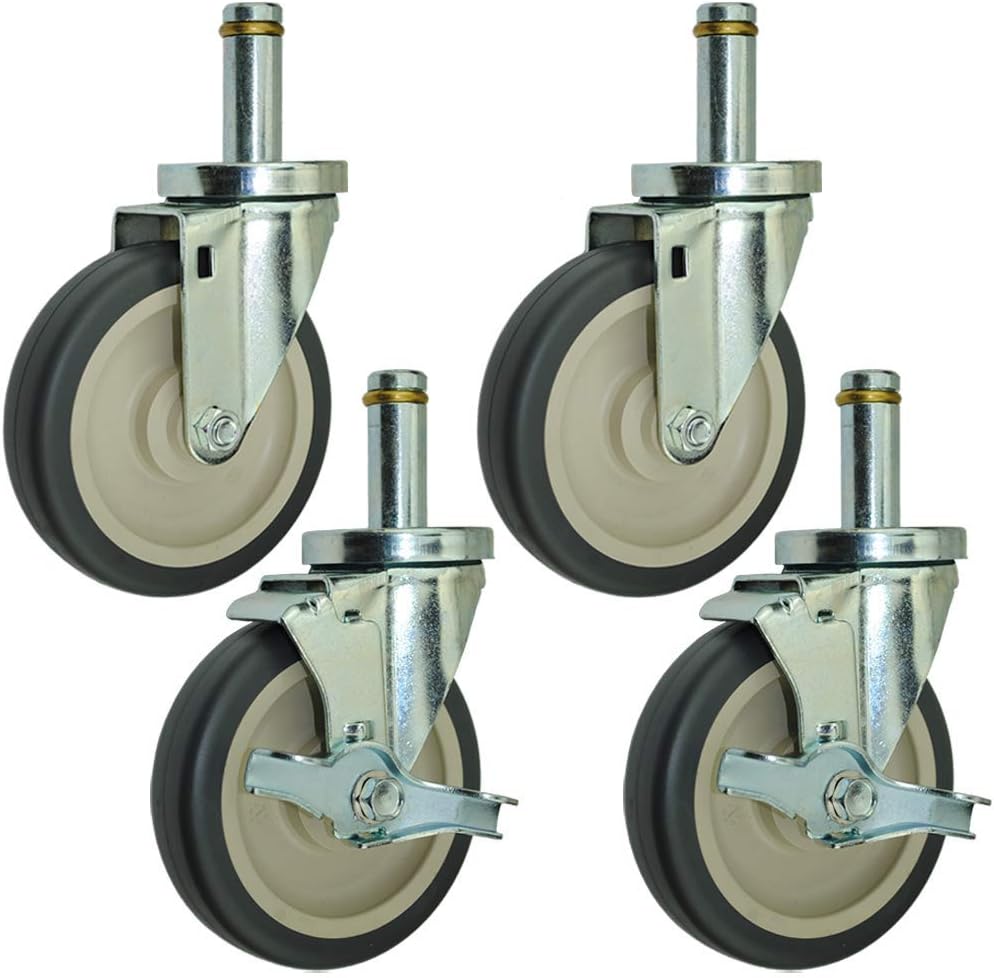 5 Tier Shelving Casters with Brake Set of 4 Z829328