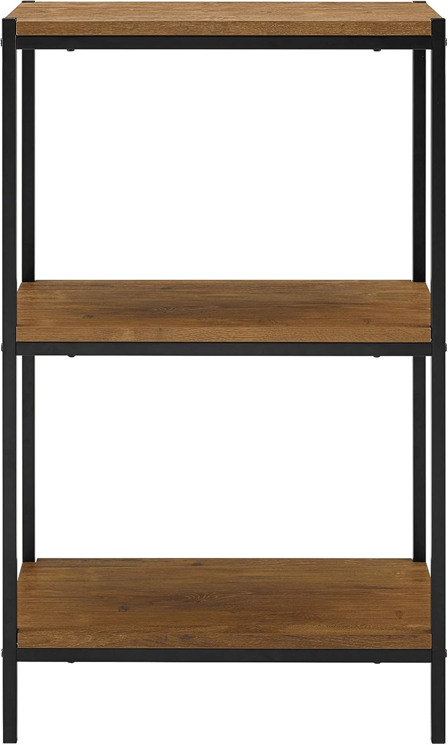 3 Tier Rustic Industrial Bookshelf with Open Shelves Y386