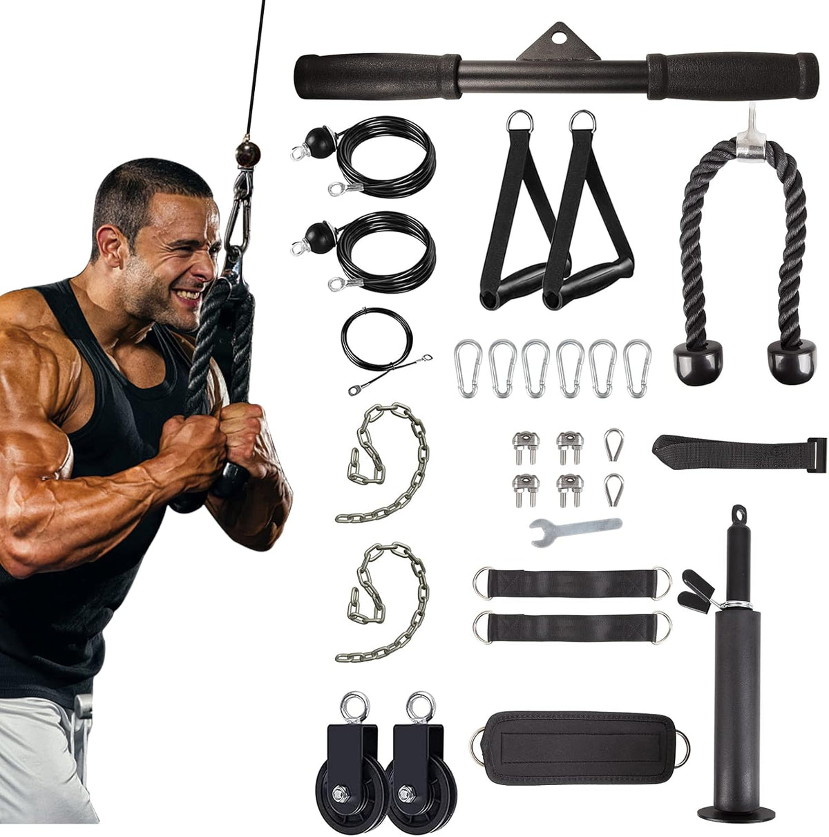 Weight Cable Pulley System Gym Cable Pulley Attachments Home Gym Equipment L472730