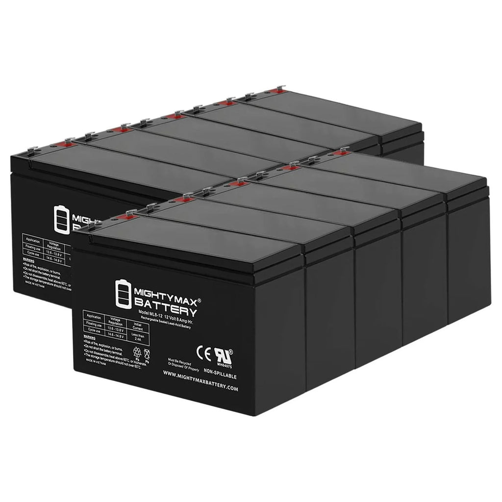 12 Volt 8 AH Rechargeable SLA AGM Battery O6644