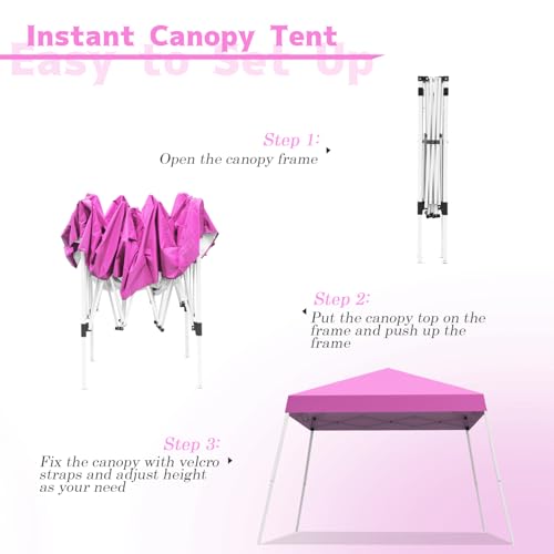 10X10 FT Pop Up Canopy Tent with Carrying Bag Y89945