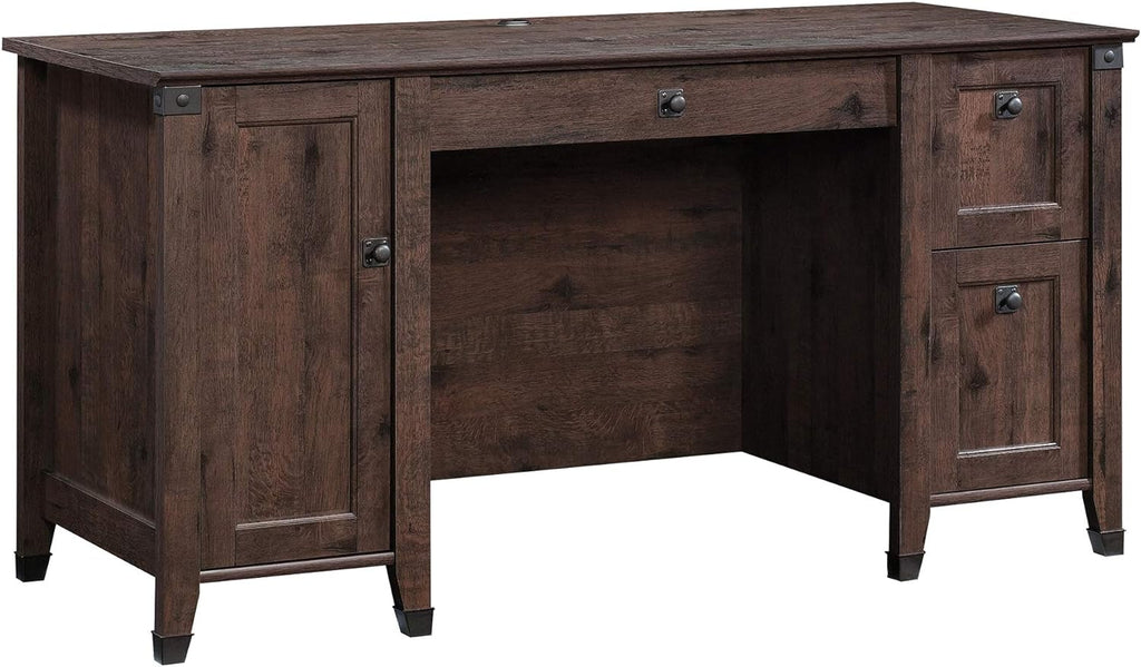 Computer Desk and 5-Shelf Bookcase, Washington Cherry Finish W579786