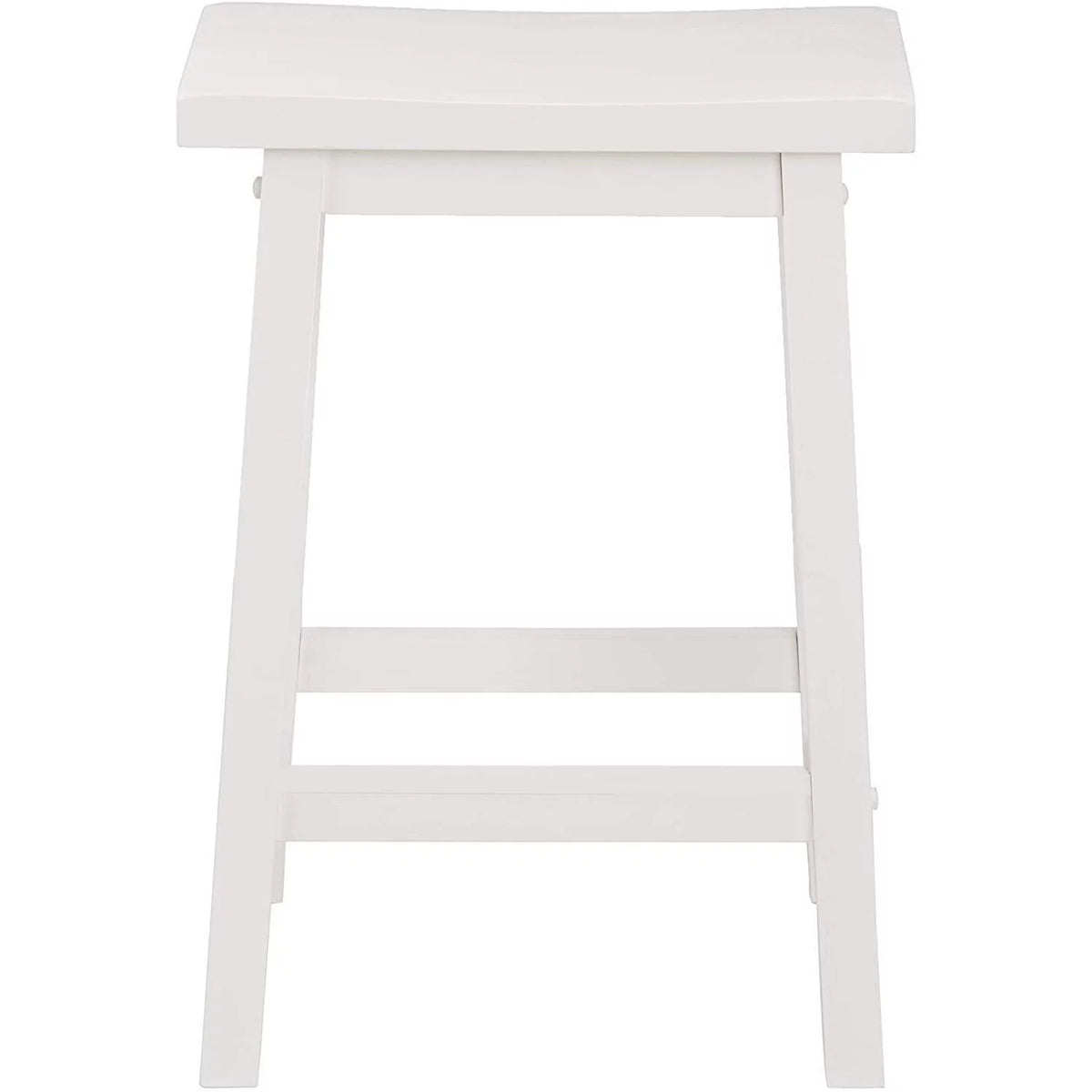 White Set of 2 24In Kitchen Counter Stools E8973