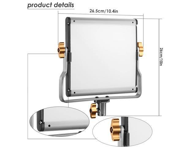 4 Packs Dimmable Bi-Color 480 LED Video Light and Stand Lighting Kit W276749
