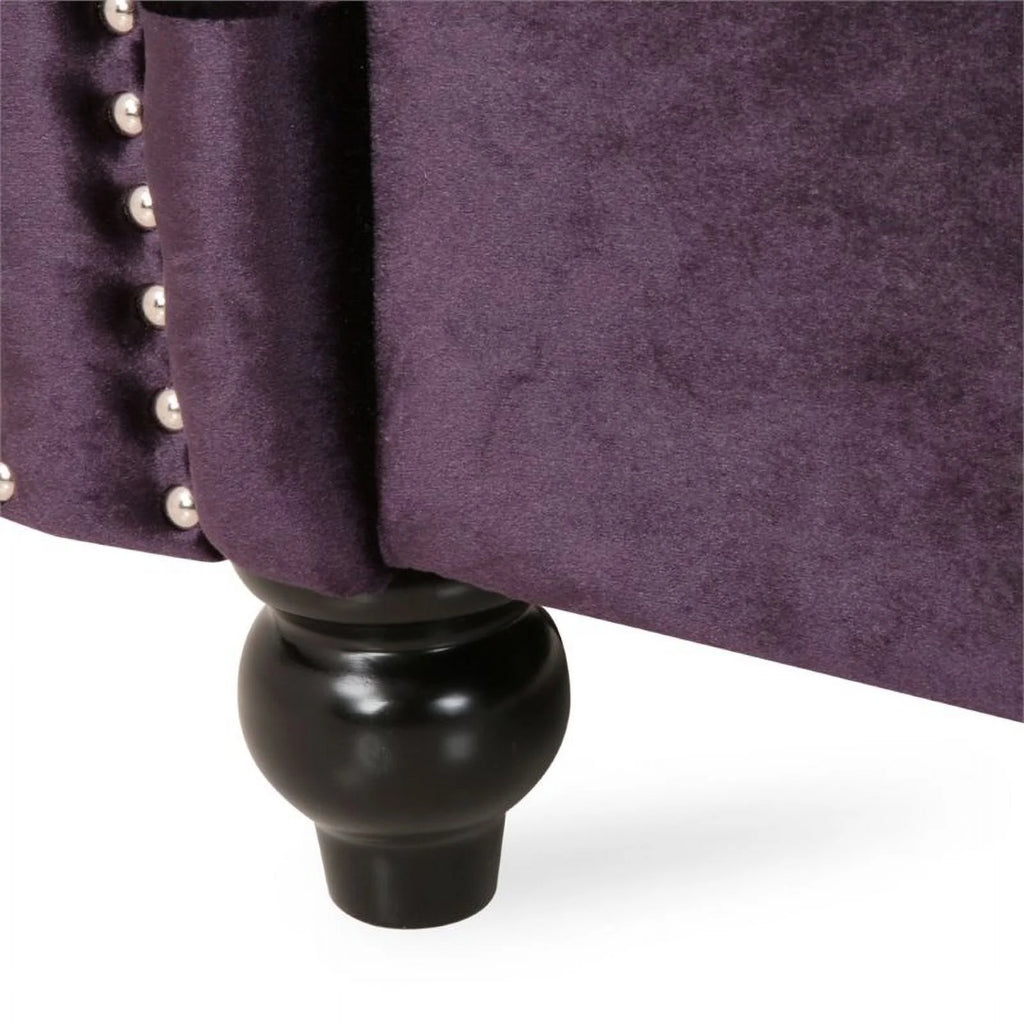 7 Seat Velvet Tufted Chesterfield Sectional B846654
