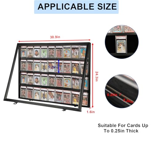 Sports Card Display Case with Lockable Acrylic Door A340495