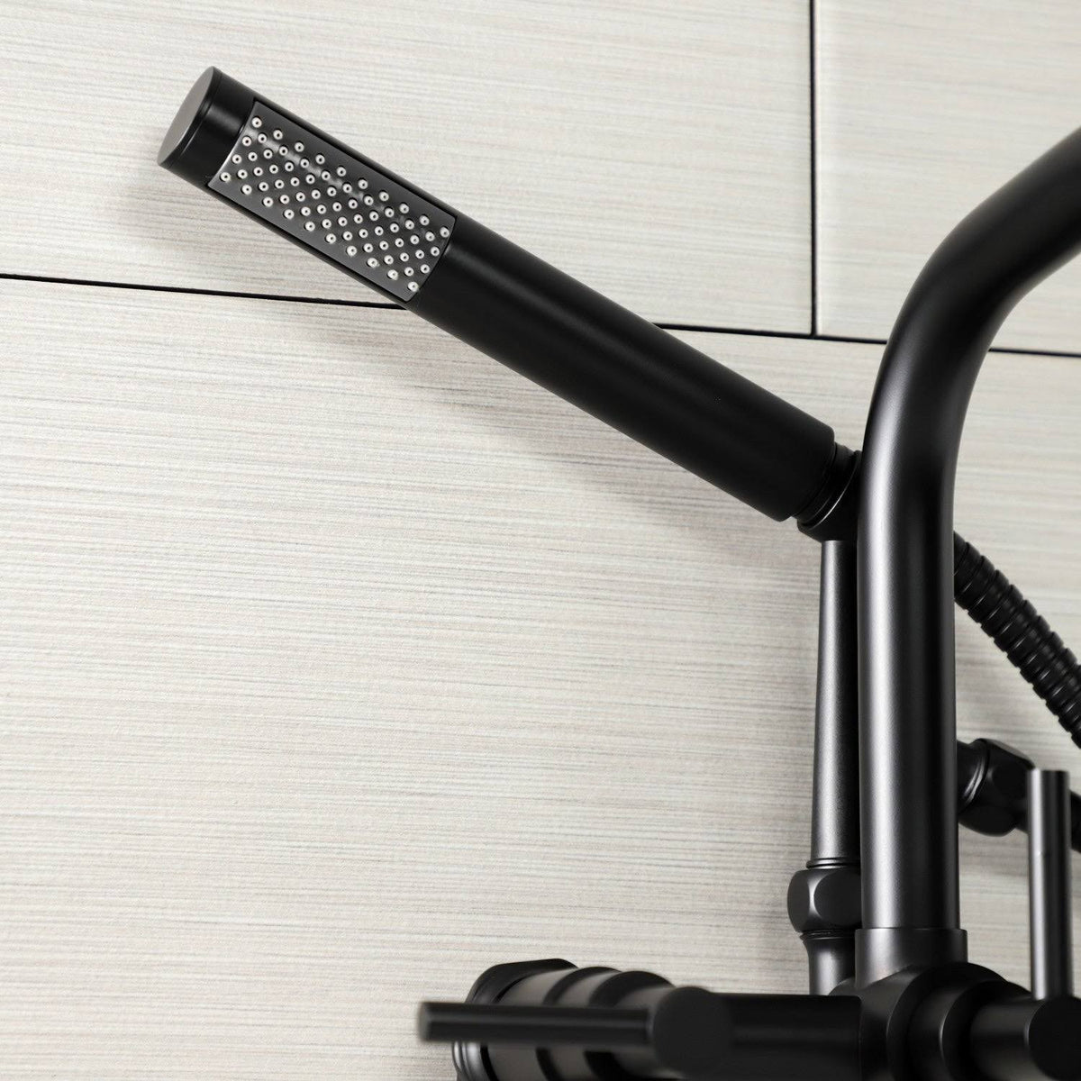 Brushed Nickel Wall Mount Clawfoot Tub Faucet O136