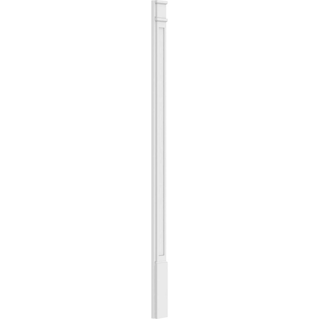 Flat Panel PVC Pilaster with Decorative Capital & Base (Pair) H6840