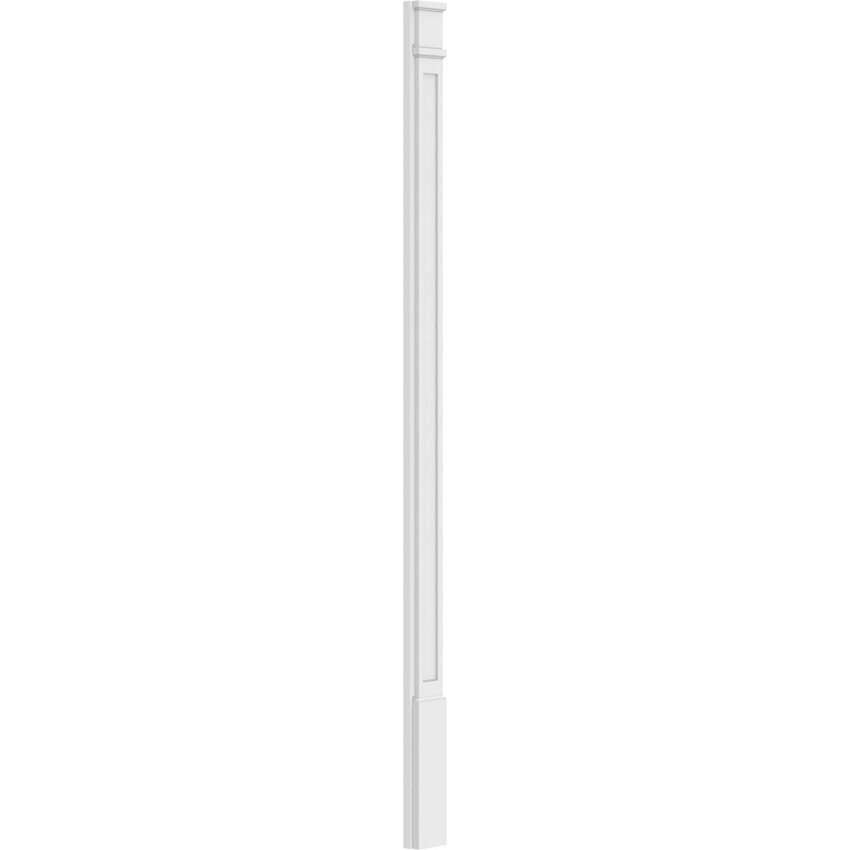 Flat Panel PVC Pilaster with Decorative Capital & Base (Pair) H6840