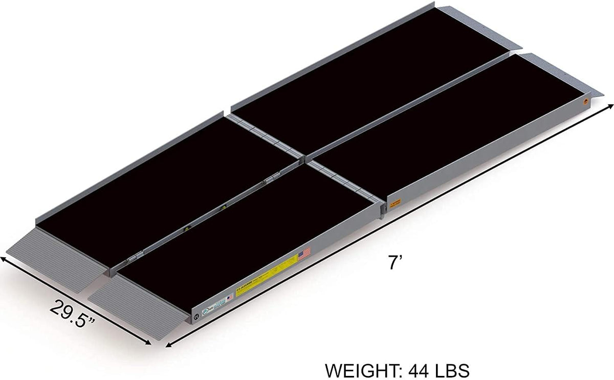 Suitcase Trifold Portable Ramp with Slip-Resistant Surface, 7 Foot A77057