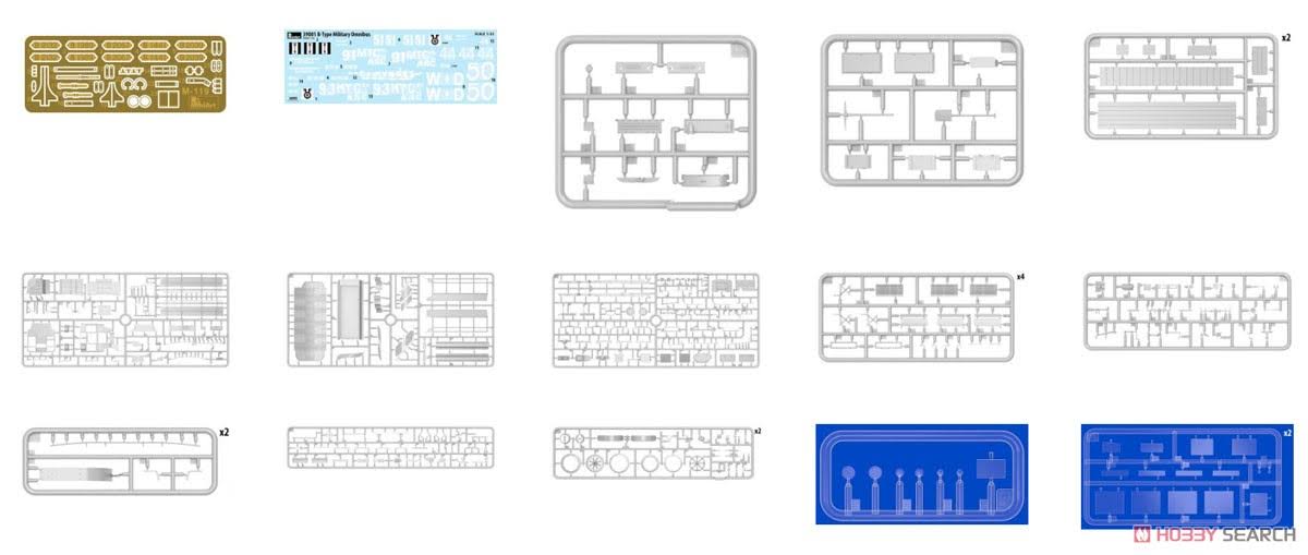 1/35 Scale B-Type Military Omnibus Model Kit W99411
