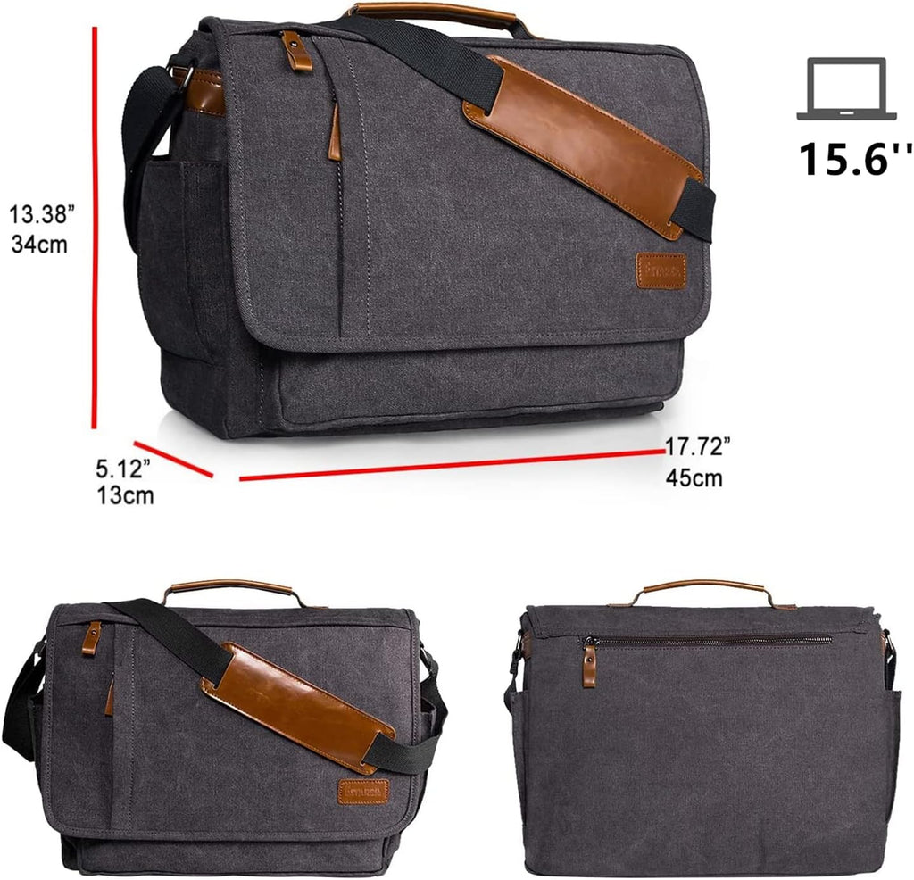 Water-resistance Canvas Laptop Messenger Bag M996