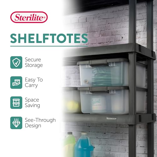 4 Shelf Lockable Plastic Storage Cabinet H7443