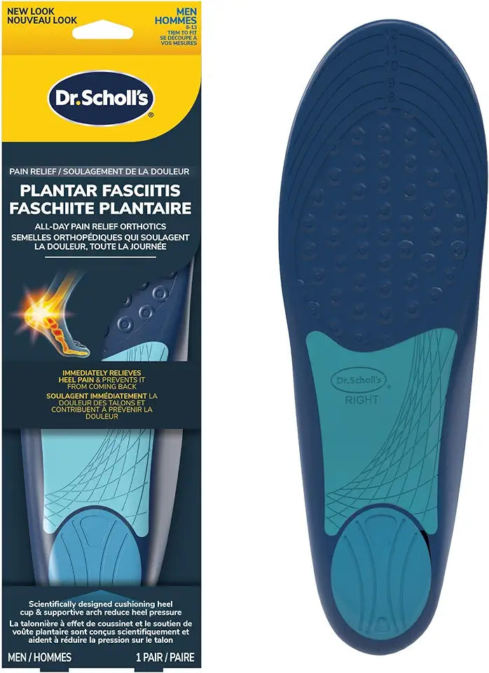 Plantar Fasciitis Orthotics Mens Size 8-13 6 Pack Q7034