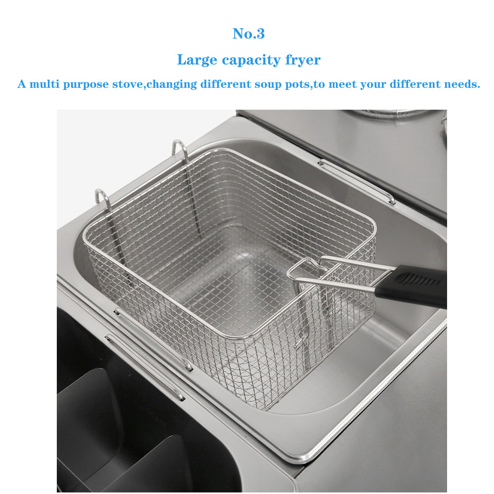 3 in 1 Fryer Noodle Cooker Deep Frying Stove 220V C483