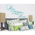 Love Is The Language of Our Home Wall Decal Q62552