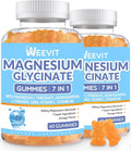 Sugar-Free Magnesium Glycinate Gummies 400mg with Magnesium L-Threonate 200mg, Ashwagandha, L-Theanine, GABA, Vitamin C, B6 E810