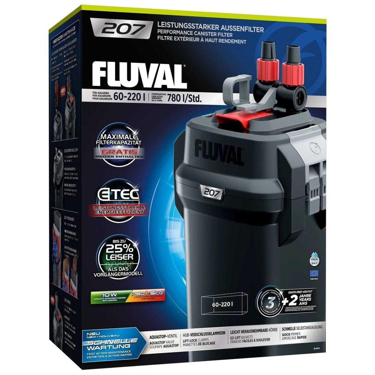Canister Filter for Aquariums Up to 45 Gallons E715