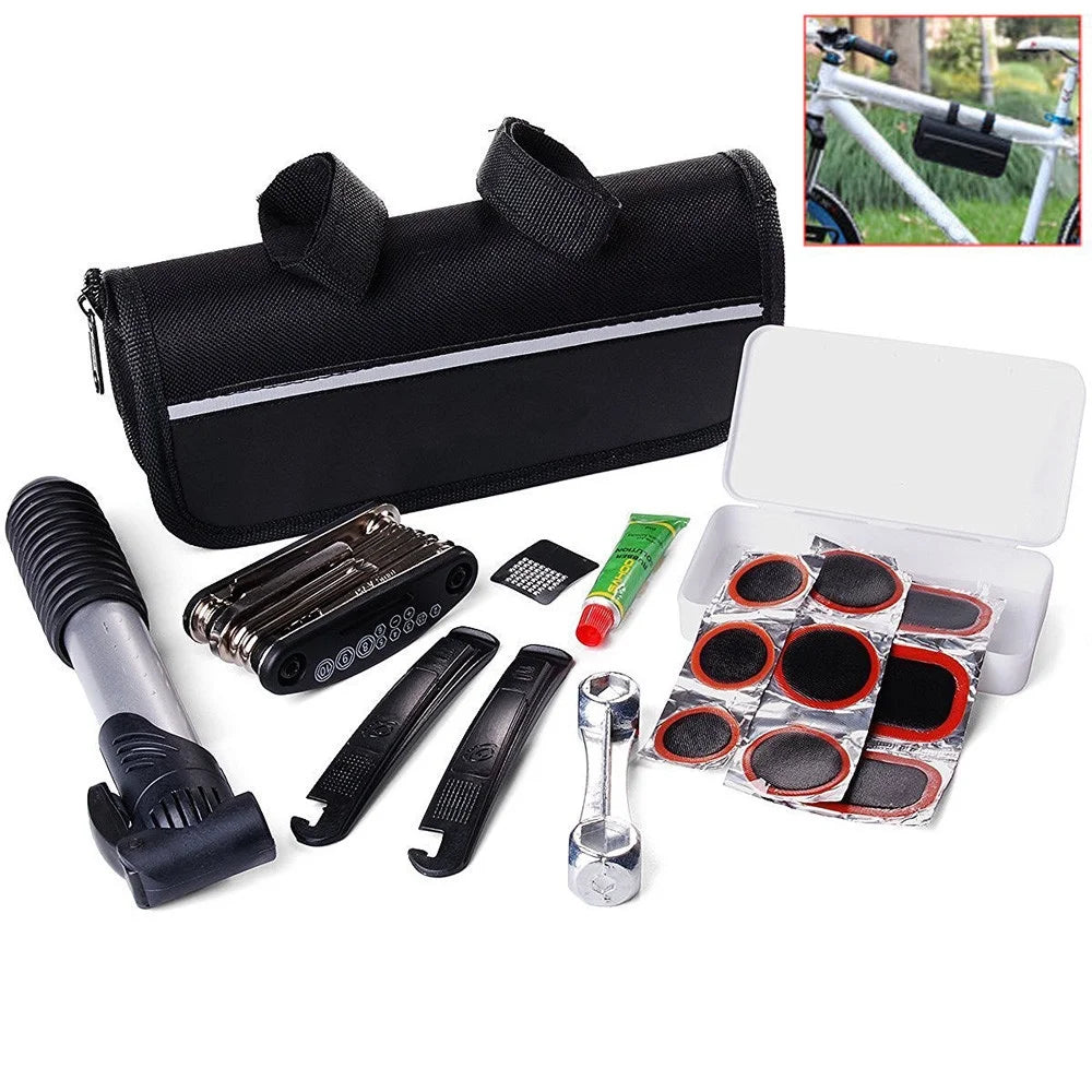 16in1 Multi-function Bike Repair Tool Set With Pump K6588