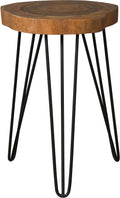 Brown Black Accent Table H209