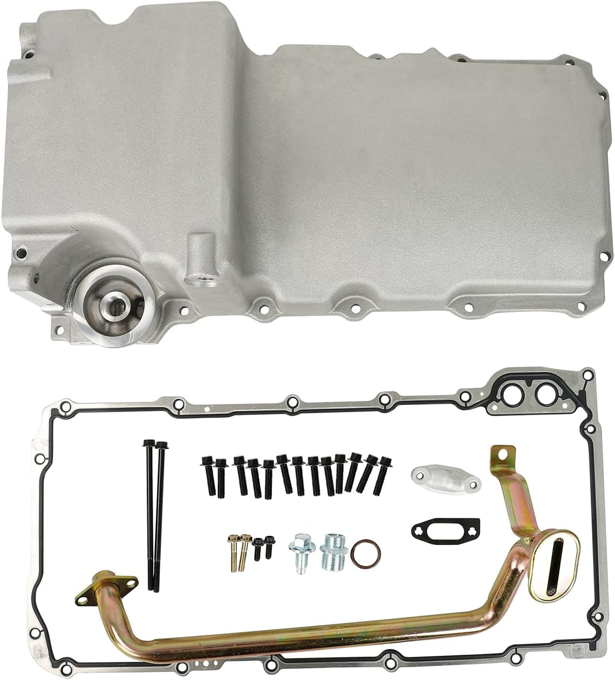 Aluminum Oil Pan Retrofit Kit with Pick Up Gasket I211