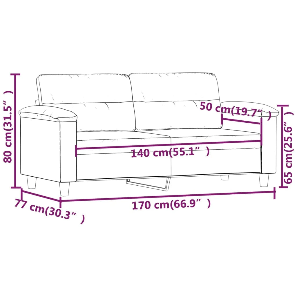 Black Faux Leather 2-Seater Sofa A528263