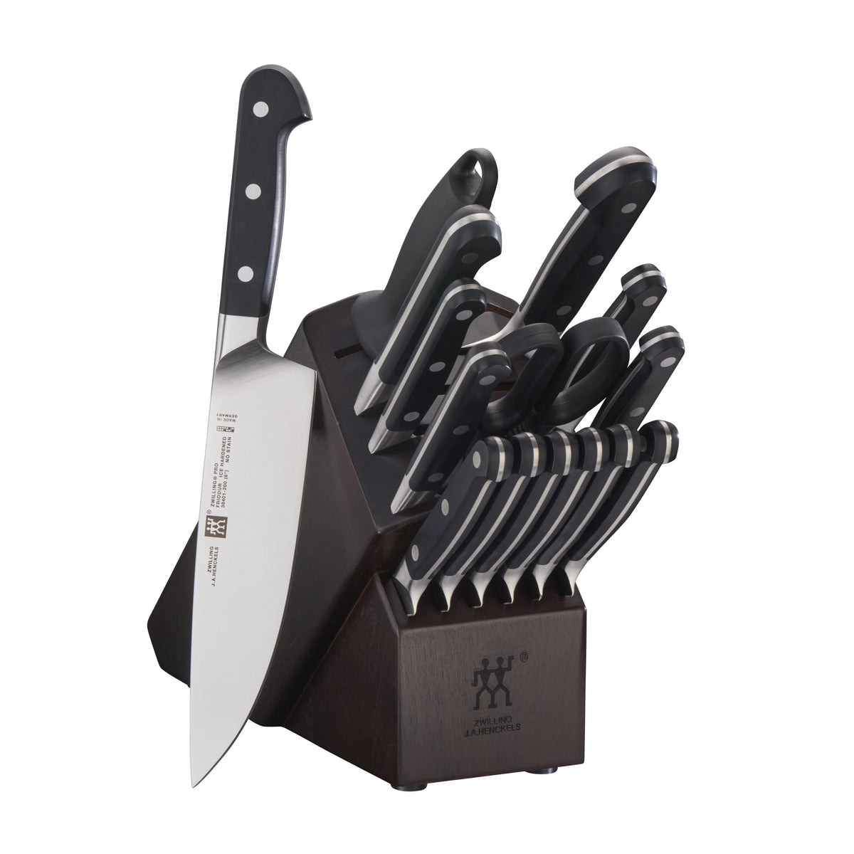 16 Pc Knife Set with Walnut Block K73122
