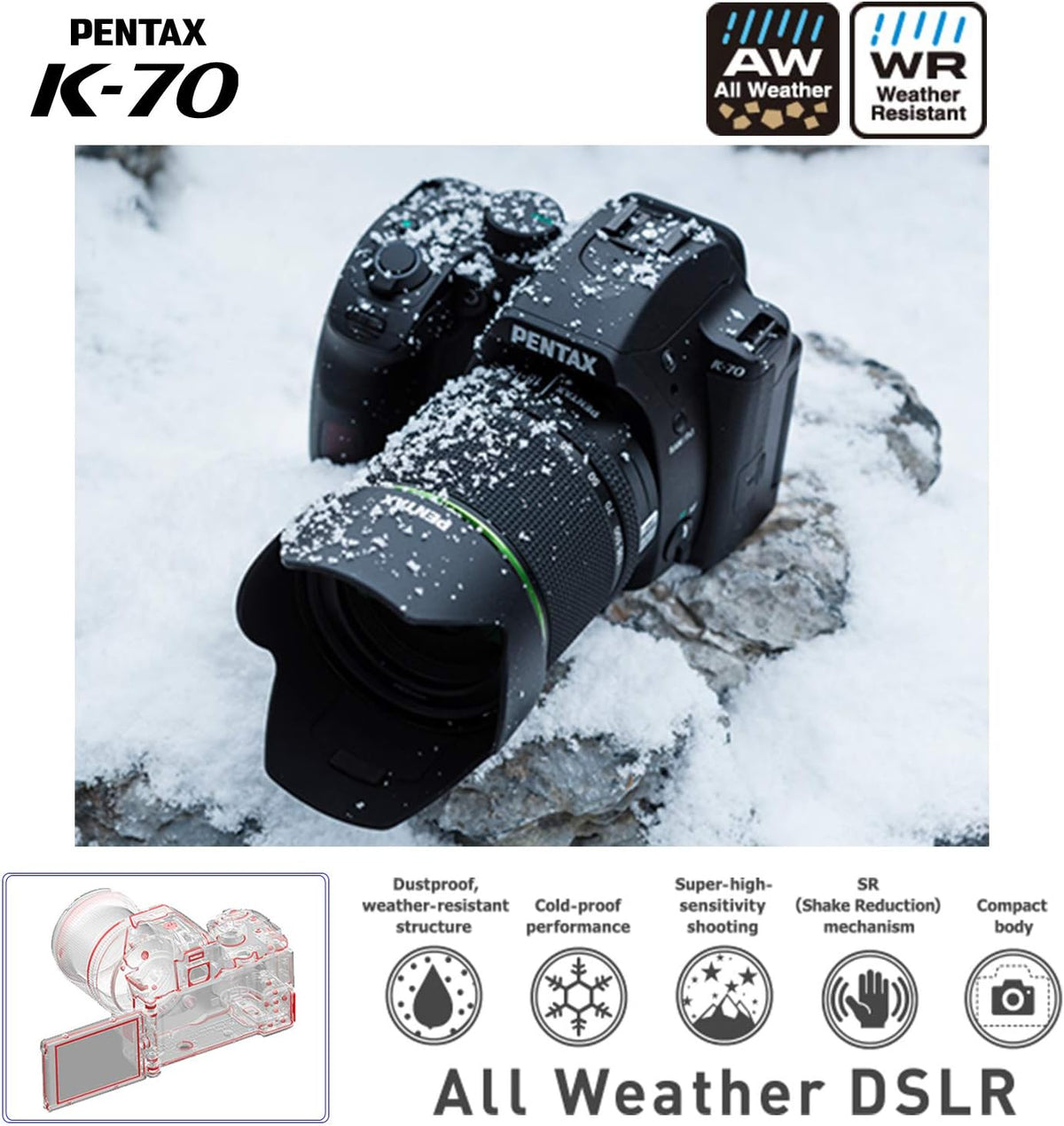 Silver Weather-Sealed DSLR Camera C399