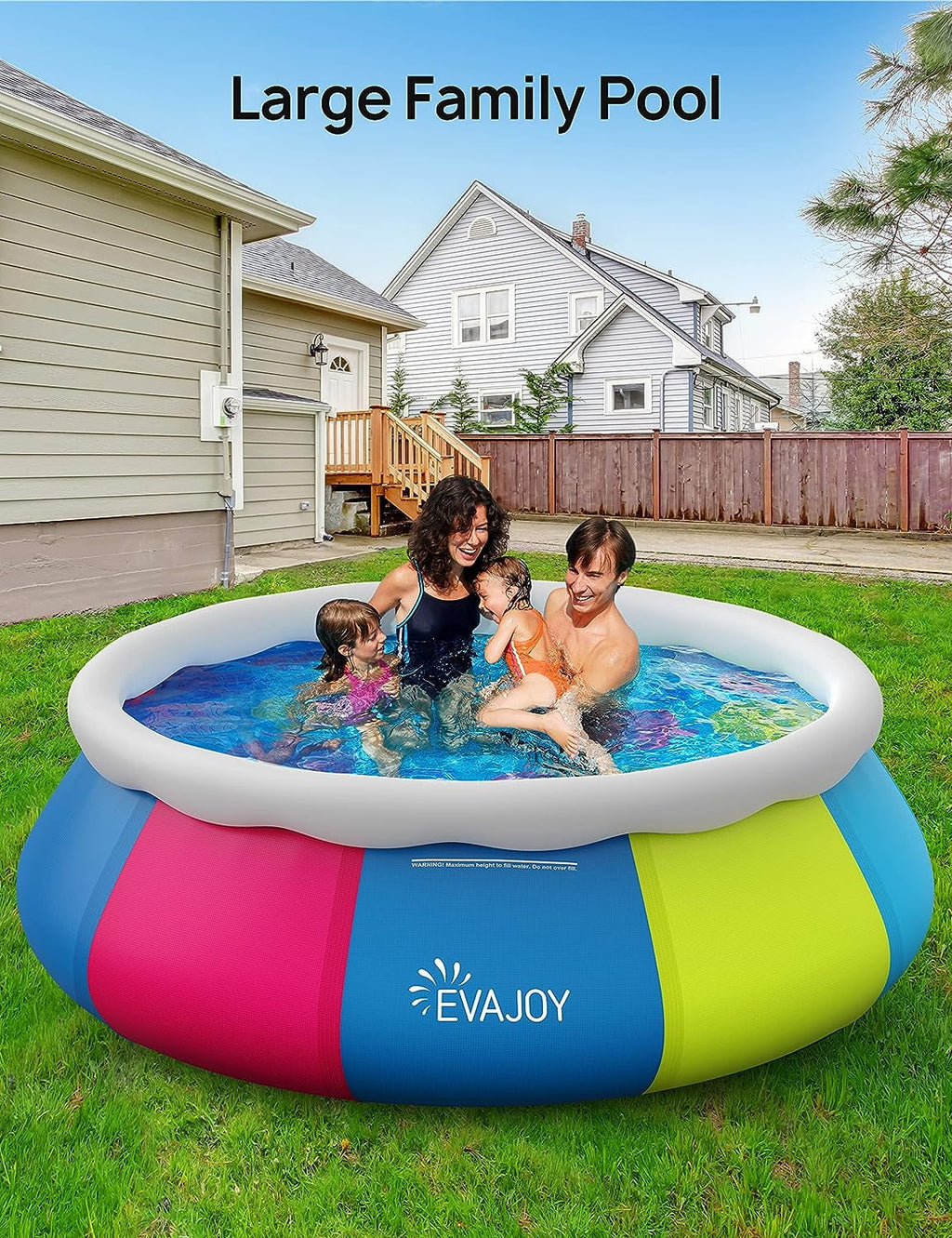 10ft × 30in Easy Set Inflatable Swimming Pool with Pool Cover U908171