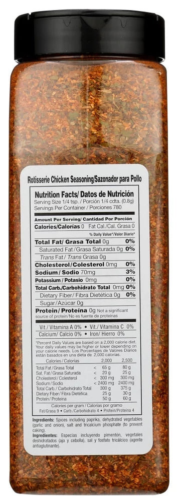 22 oz Rotisserie Chicken Seasoning A228