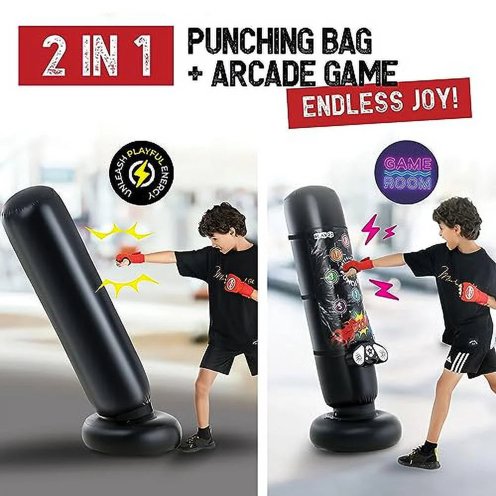 Punching Bag with Electronic Memory Game & Music Mat with Lights & Sounds T715614