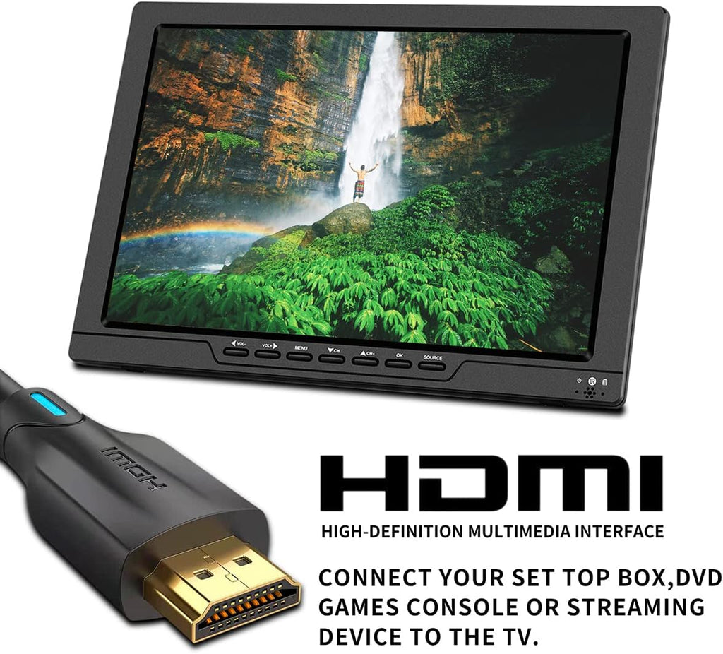 13.3 Inch Portable TV with ATSC Digital TV, Rechargeable Battery, HDMI Input A759764