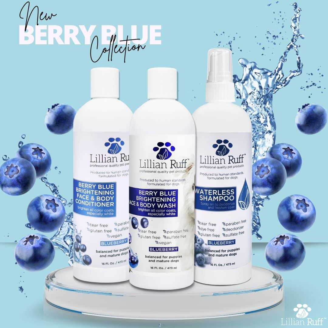 Berry Blue Brightening Face and Body Wash for Dogs and Cats K39616