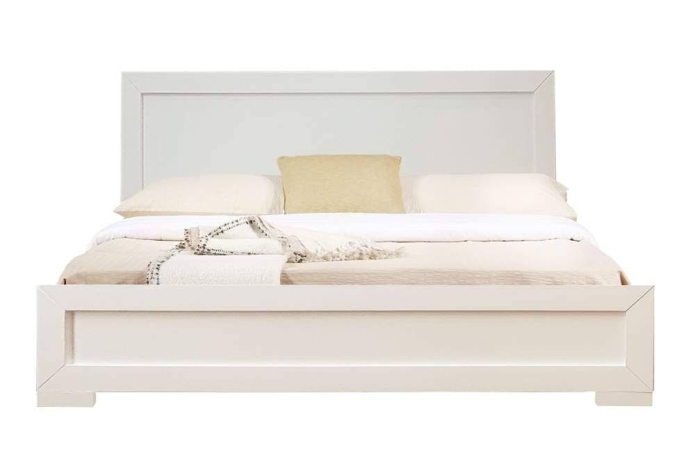 Walnut Wooden King Platform Bed F808