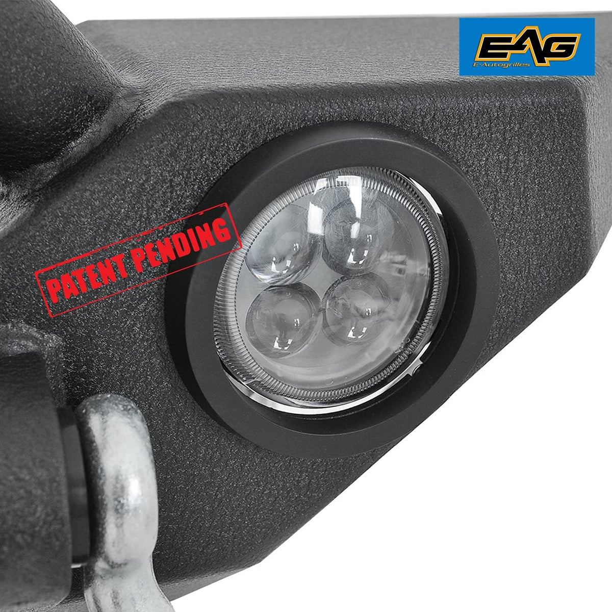 Front Bumper with LED Lights and Rear Bumper with Tire Carrier Combo B7183